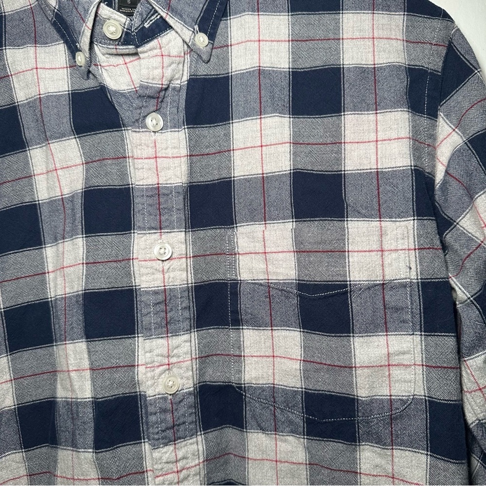 J. Crew Classic Oxford Slim Plaid Casual Button-Down Men's Everyday Shirt Sz S - Picture 3 of 11